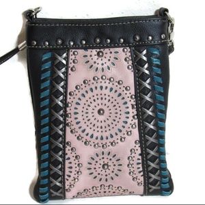 American Bling Clutch Crossbody Phone Purse 7" tal